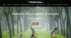 Desktop Screenshot of beginningsinc.org